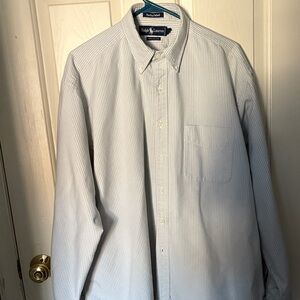 Ralph Lauren Men's Light Blue Pinstripe Shirt